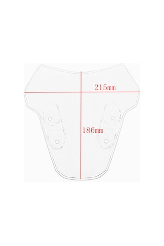 Youtek Yamaha Mt-07/mt07 2021 Modeli İçin Abs Malzeme Kahverengi Rüzgar Deflektörü - 215x186mm Motor Güvenlik Camı