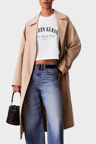 Calvin Klein Jeans Kadın Tişört Lv047f813g Beyaz/beyaz