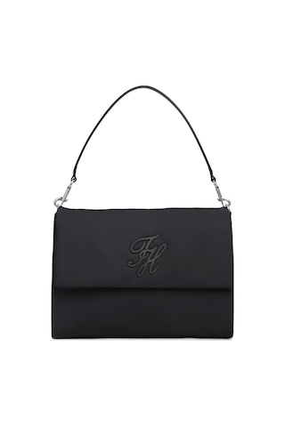 Tommy Hilfiger Th Elevated Nylon Siyah Omuz Çantası-15581