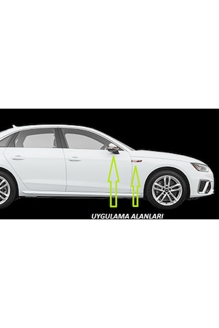 Audi S Line A5 A6 A7 A8 Yan Aynalar Ve Çamurluk Yanı Damla Desen