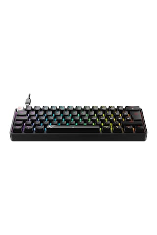 Havit Gamenote Kb920l Plus-tur Rgb Mekanik Oyuncu Klavyesi, 3 Modlu Bağlantı, 2.4g, Bt5.0, Kablolu