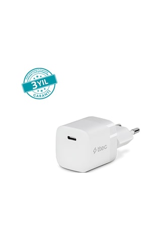 Ttec Smartcharger 30w Pd Usb-c Seyahat Beyaz Hızlı Şarj Aleti