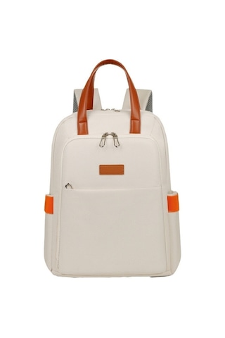 Su Geçirmez Kadın Sırt Çantası, Çok İşlevli, İşe Gidip Gelme, Beyaz