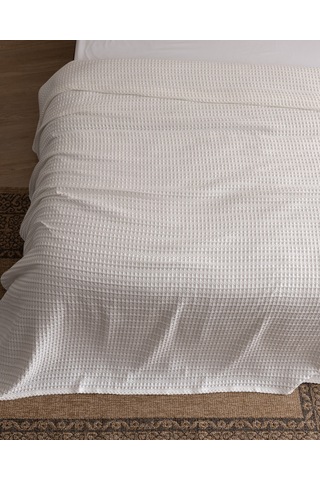 Madame Coco Lavrice King Size Pamuklu Bambu Pike - Krem 8684427333570 Çok Renkli