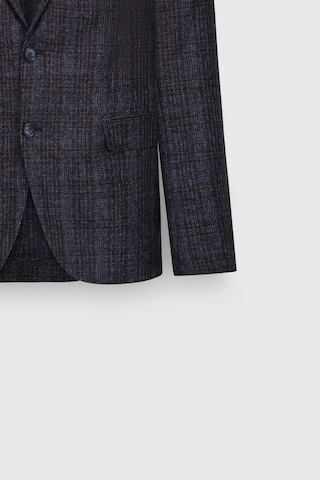 Ac&Co / Altınyıldız Classics Erkek Lacı Yün Slim Fit Dar Kesim Mono Yaka Desenli Kapak Cepli Blazer Ceket