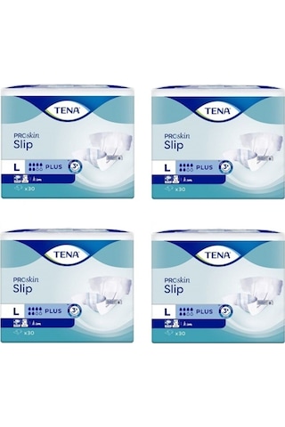 Proskin Slip Plus Bel Bantlı Hasta Bezi, Büyük Boy L , 6 Damla, 30'lu 4 Paket 120 Adet L