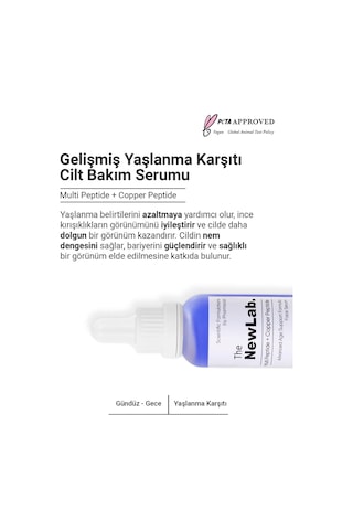 The NewLab Gelişmiş Cilt Bakım Serumu (Multi Peptide Copper Peptide %1)