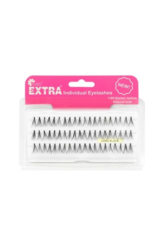 Kozel Extra Tekli Kirpik Topuzsuz Gür Long Siyah-43