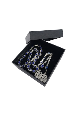 Oftenadmire Gümüş Renk Mine İşleme Metal Tesbih, İkili Kazaz Model Metal Püskül, Hediye Kutulu Diğer 37425178