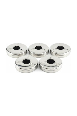 Prestige Elite 5 Adet Krom Küllük Seti - 11 Cm Büyük Boy Paslanmaz Çelik Küllük