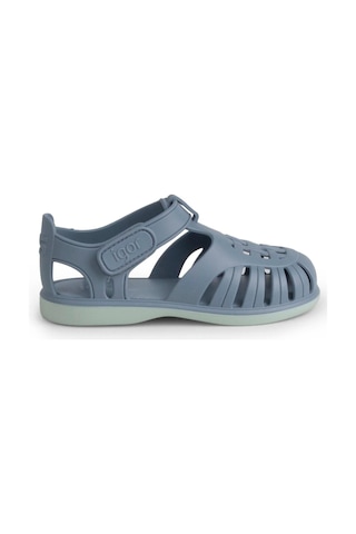 Igor Tobby Solid Bicolor Çocuk Sandalet - Okyanus Bb355-225 Açık Mavi