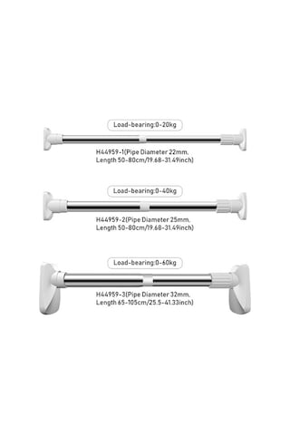 Didadodo Deliksiz Genişley. Perde Çubuğu - Banyo, Dolap Asma Çubuğu İçin Pratik Diğer