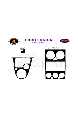 Ford Fusıon Konsol/Maun Kaplama 2002-2005 4.Prç (522051709)
