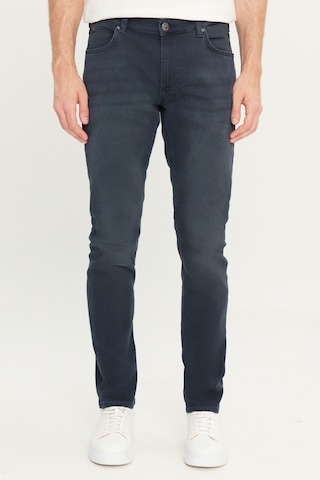 Lee Luke Slim Fit Dar Kesim Normal Bel Pamuklu Esnek İndigo Jean Denim Pantolon Mavi