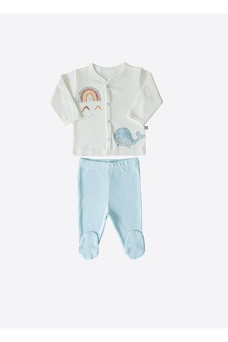 Organik Whale 2'li Takım Ekru Ekru