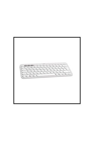 Logıtech K380s, Pebble Keys 2, Beyaz, 920-011860, Bluetooth, Türkçe, Q, Multimedya, Mini Klavye