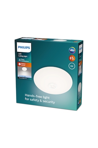 Philips Mauve Hareket Sensörlü Yuvarlak Tavan Lambası 6W 4000K Gün Işığı