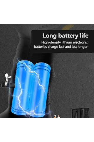 Fortunelane El Tipi Kablosuz Lastik Pompa, Dijital Ekranlı Akıllı Hizmetli, Portatif 120w Elektrikli Hava Kompresörü