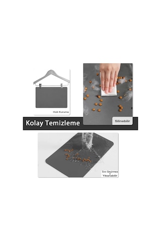 Matgo Pati Kahverengi Köpek Figürlü Beslenme Matı Mama Paspası 50 x 70 CM