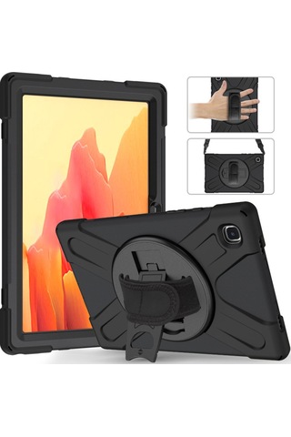 Northcity Matepad T10 9.7 Kılıf Amazing Tablet Kapak - Siyah Dönerli Kılıf