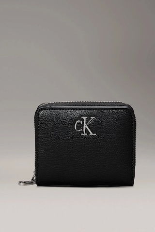 Calvin Klein Logolu Fermuarlı Cüzdan LV04K1009GUB1 Bayan CÜZDAN LV04K1009G UB1 Siyah