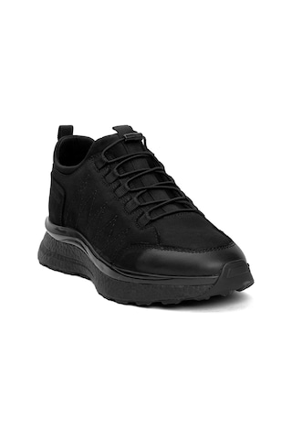Hammer Jack 102 24822-M Dobb Erkek Hakiki Deri Klasik Sneaker Siyah-Siyah