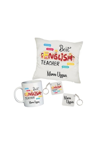Ingilizce Öğretmenine Isimli Set - Öğretmenler Günü Hediyesi