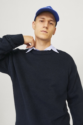 Jack & Jones Erkek Kazak 12215468 Koyu Lacıvert Koyu Lacıvert Koyu Lacivert