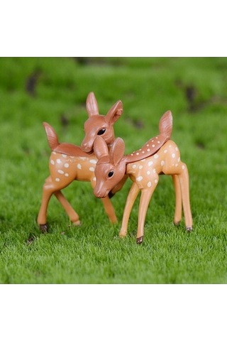 Lijinxu Bahçe Heykel Dekor Yapay Geyik Heykeli Hayvan Reçine El