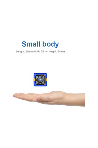 Mini Kamera Full Hd 1080p Güvenlik Kamerası Taşınabilir Küçük Ev Kamerası Gece Görüşü Ve Hareket Algılama İle İç Ve Dış Mekan, Spor Kırmızı