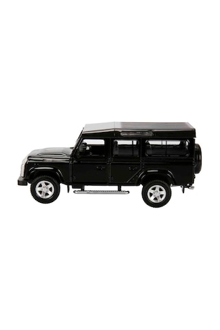 1:32 Rmz City Jeep Serisi Die Cast Çek Bırak Model Araba - Siyah Land Rover Defender