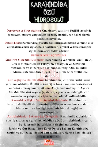 Karahindiba Kökü Bitki Özü Taraxacum Officinale 250 Ml %100 ...