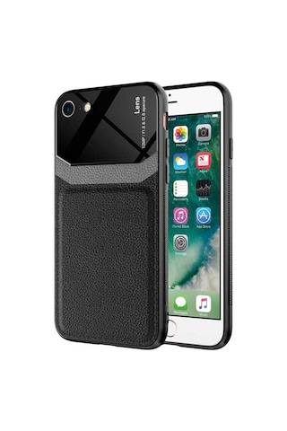 Apple Uyumlu iPhone Se 2022 Kılıf Zore Emiks Kapak Siyah