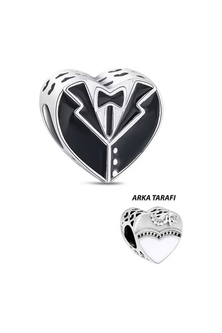 Gelin Ve Damat Boncuk Gümüş Charm