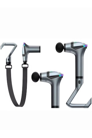 Deanb Aktüel Şarjlı Taşınabilir 3in1 Fonksiyonel Titreşimli Masaj Aleti Siyah