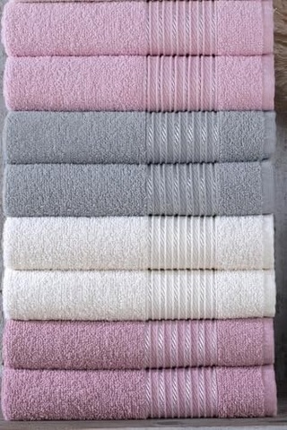 Tekstil Range 10'lu 50x90 Cm El&yüz Havlu Seti Beyaz