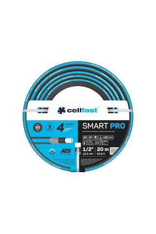 Cellfast Smart Pro Ats 4 Katmanlı Bahçe Sulama Hortumu 1/2" 20 M