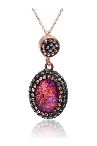 Pembe Paraiba Ve Swarovski Taşlı 925 Ayar Gümüş Kadın Üçlü Set 201025579