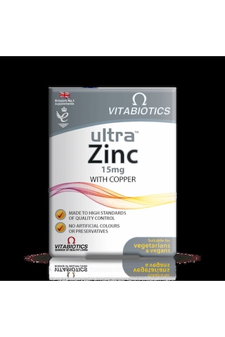 Vitabiotics Ultra Zinc 15 Mg With Copper 60 Tablet