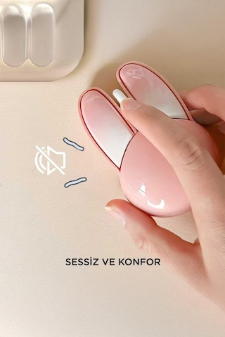 Torima TM-21 Kablosuz Tavşan Kulaklı Sessiz Mouse 1200 DPI Optik Kablosuz Fare
