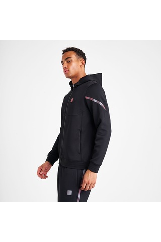 Lescon Erkek Fermuarlı Kapüşonlu Sweatshirt 25n-1128 Siyah