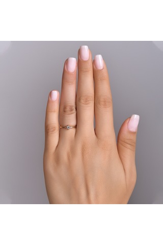 0.13 Karat Pırlanta Tektaş Yüzük