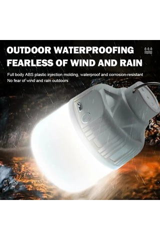 Açık Usb Şarj Edilebilir Led Lamba Ampul Yüksek Parlaklık Acil Beyaz