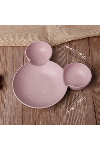 Çevre Dostu 4 Parça Mickey & Minnie Pipet Sofra Takımı - Paslanmaya Dayanıklı