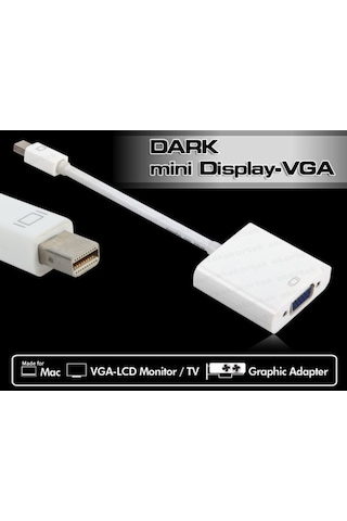 Dark Dk Hd Amdpxvga Mını Dısplay Port –Vga Aktıf Dönüştürücü
