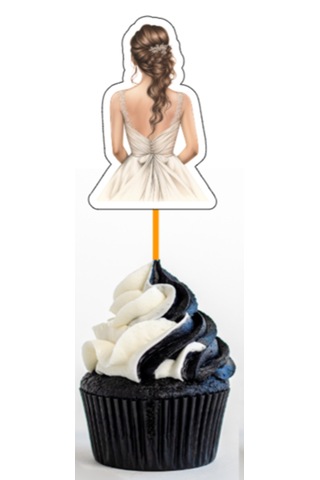 12 Adet Bride To Be Gelin Düğün Pasta Süsü Cupcake Süsü Gelinlik