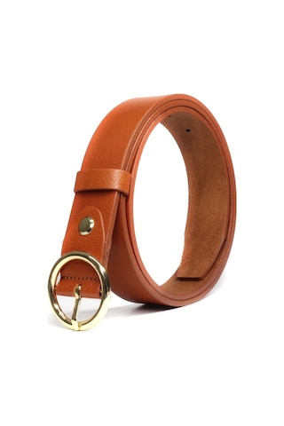 Livize Hakiki Deri Yuvarlak Toka Kadın Kemeri 3Cm Taba Taba (457190190) Taba