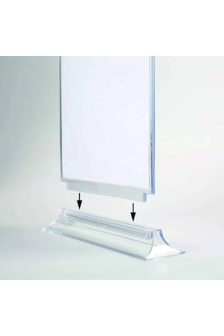 Upright A4 Masaüstü Şeffaf Föylük Broşürlük Fiyatlık 25li Paket
