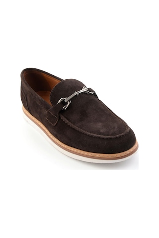 Kahve Hakiki Deri Erkek Loafer Ayakkabı E01597002102