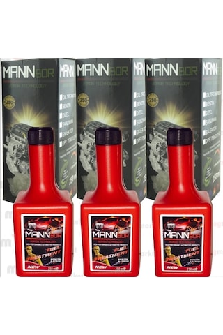 Mannbor Nano Teknolojili Benzin Yakıt Katkısı 250M 3 Adet